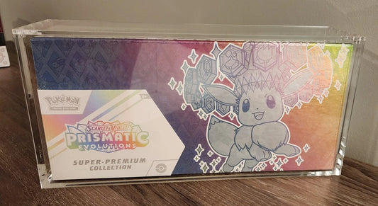 Prismatic Evolutions Super Premium Collection SPC Acrylic Case